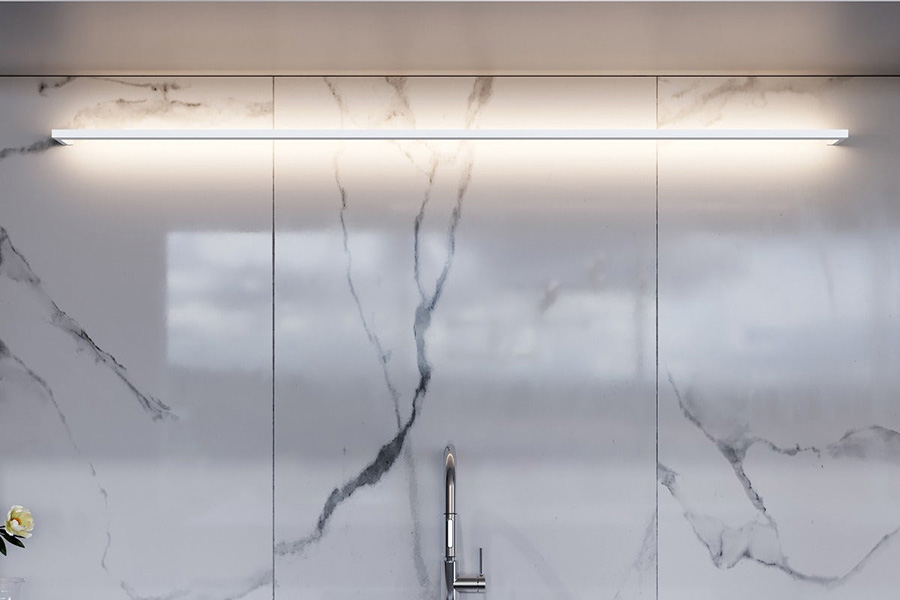 Sonneman Thin-Line Indirect LED Wall Bar - Satin White, 6", 3000K