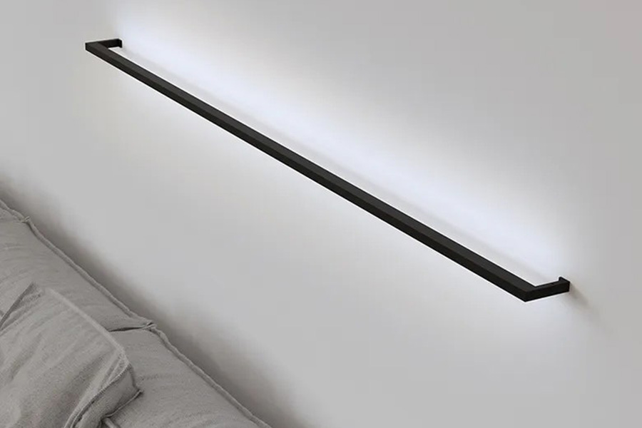 Sonneman Thin-Line Indirect LED Wall Bar - Satin Black, 3", 3000K