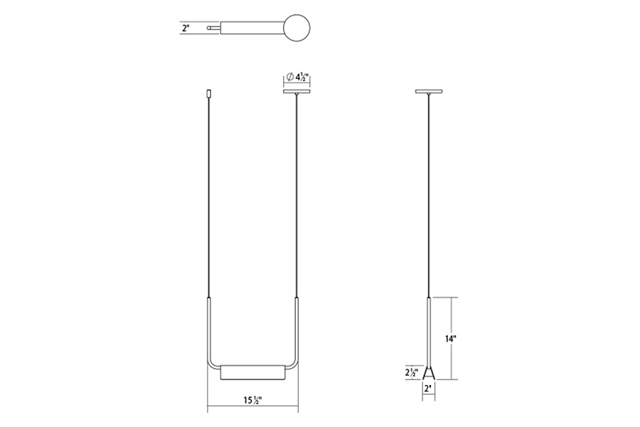 Sonneman Morii LED Pendant - Satin White, 15"