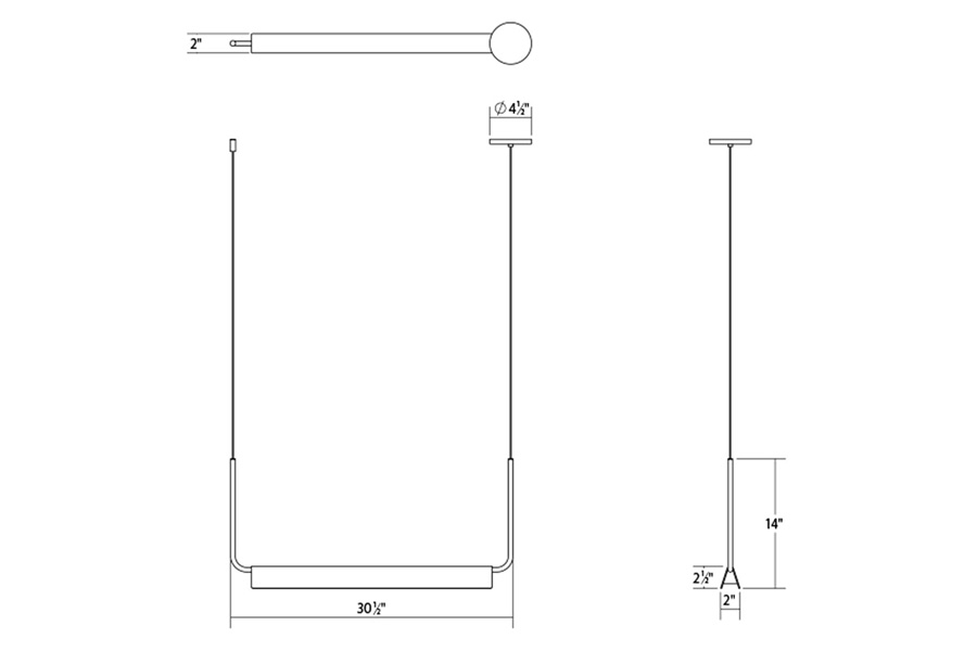 Sonneman Morii LED Pendant - Satin White, 30"