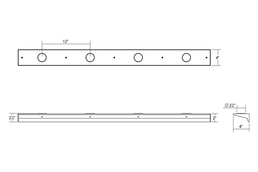 Sonneman Votives LED Wall Bar - Satin White, 4", .25" height x 2.25" diameter