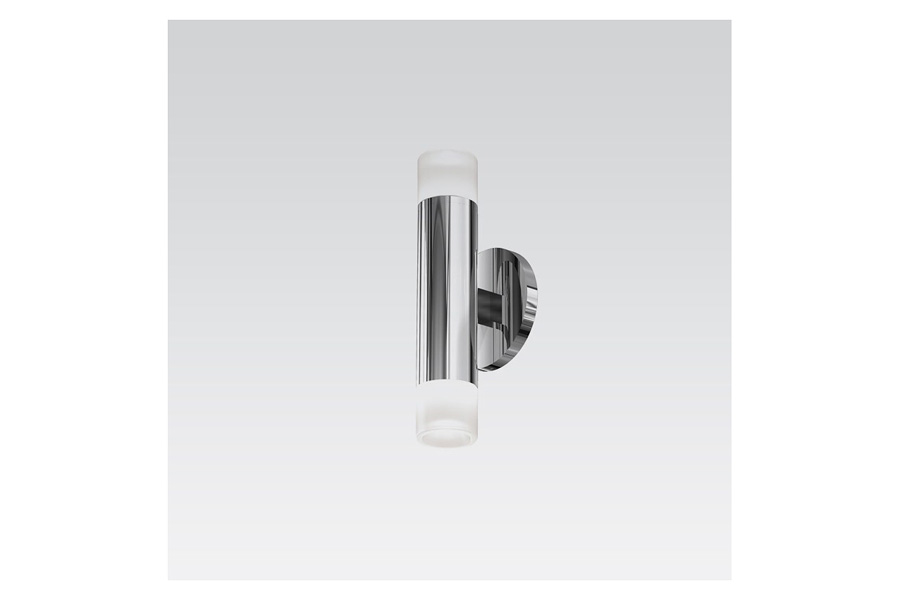 Sonneman ALC LED Pendant - Satin Nickel, 2" Two-Sided, 25 Narrow Flood Lens, Etched Glass Trim