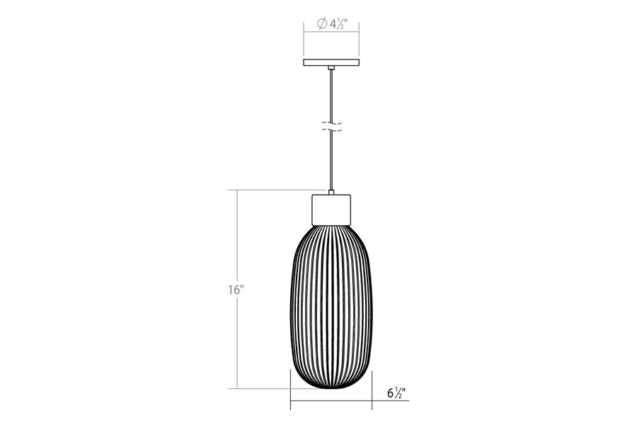 Sonneman Friso LED Single Pendant - Polished Nickel, 1-Light
