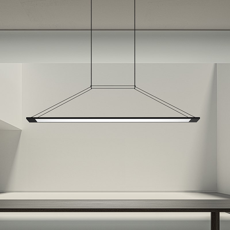 Sonneman Perfile LED Pendant - Bright Satin Aluminum