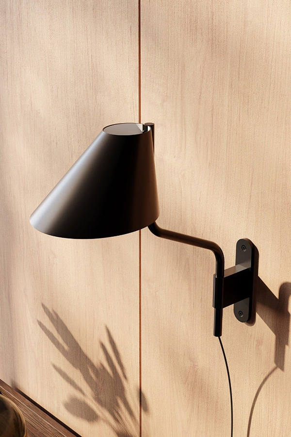 Sonneman Pitch Wall Lamp - Satin Black, Standard