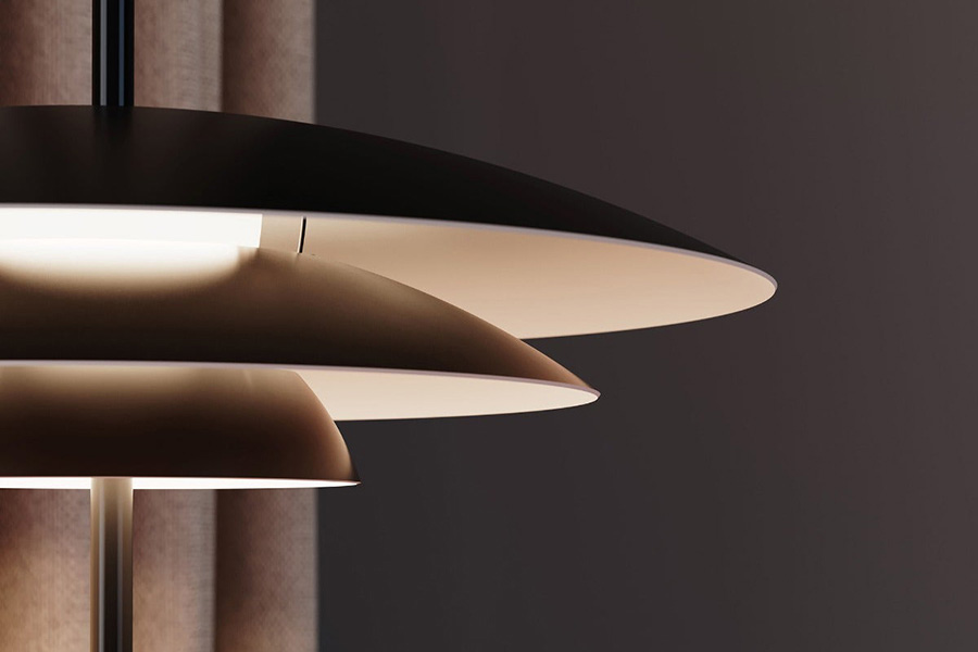 Sonneman Shells Table Lamp - Satin Black