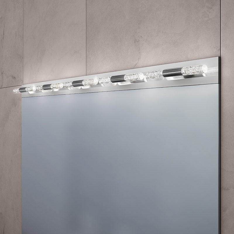 Sonneman Crystal Rods LED Bath Bar - Frosted White
