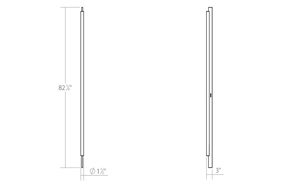 Sonneman Keel LED Wall Lamp - Satin White