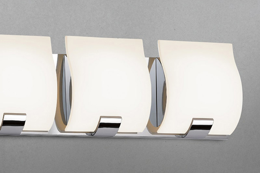 Sonneman Aquo LED Bath Bar - Satin Nickel, 3-Light