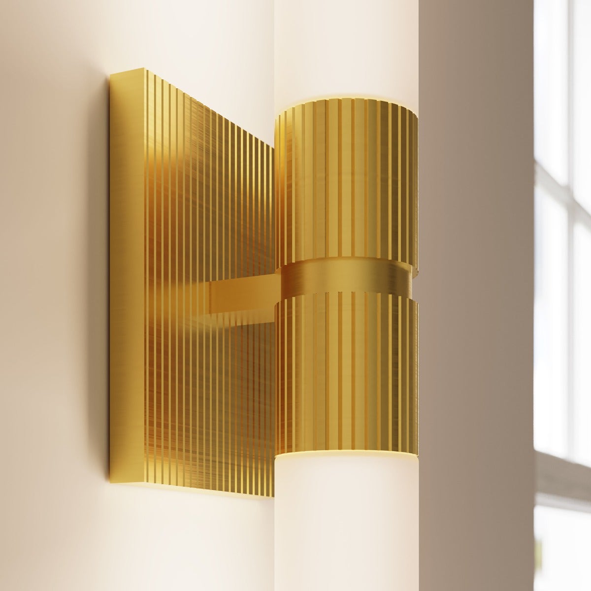 Sonneman Scepter Bath Bar - 48", Satin Brass