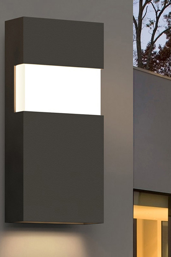 Sonneman Band LED Sconce - Textured Bronze, 21"