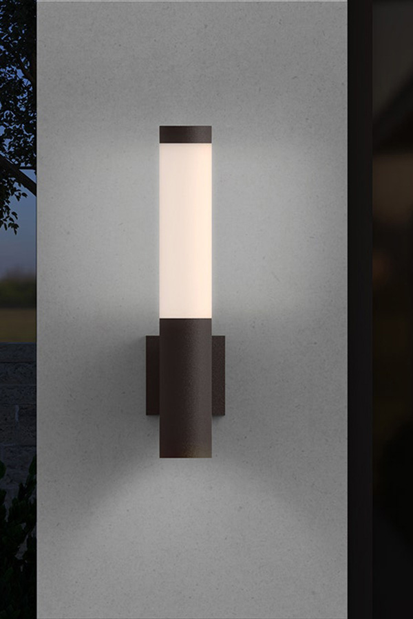 Sonneman Square Column LED Sconce - Textured White