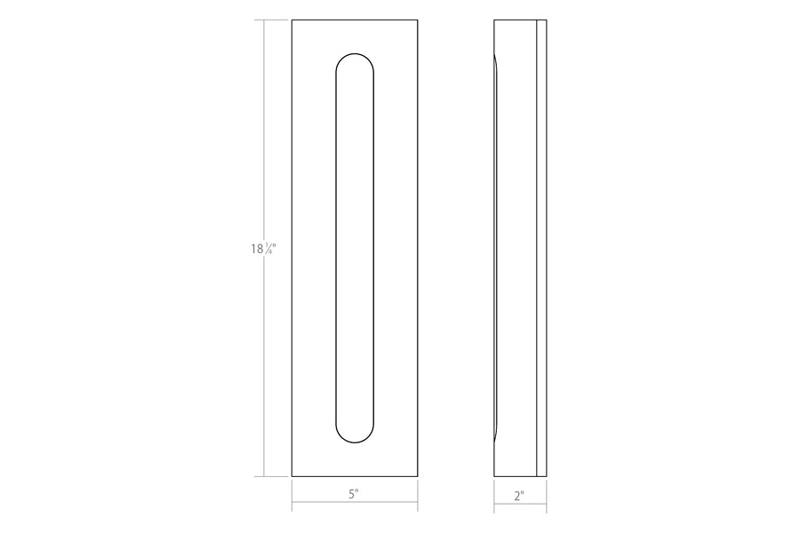 Sonneman Porta LED Sconce - Textured White, 18"