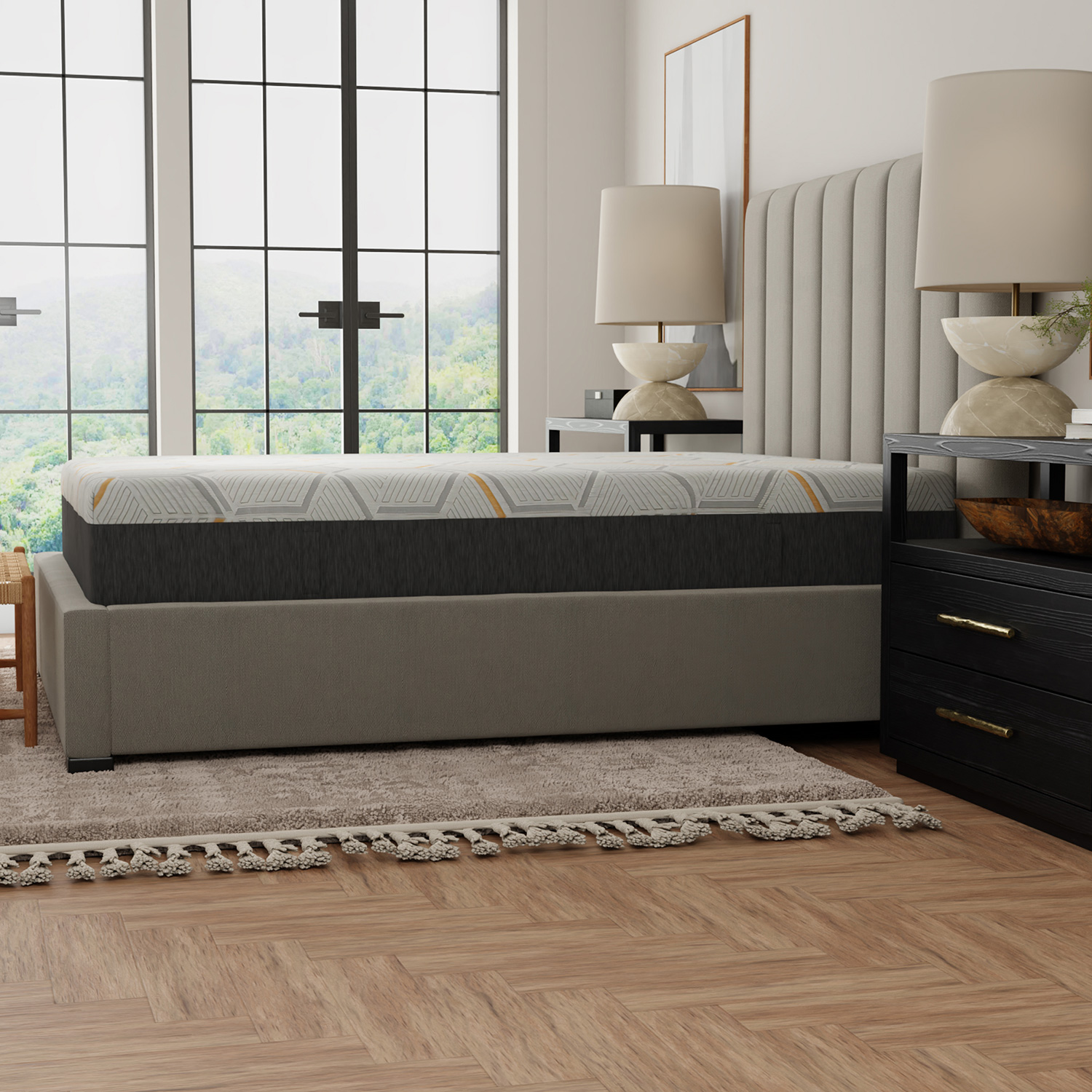 South Bay 12" Medium Copper Gel Infused Premium Memory Foam Mattress - King Size