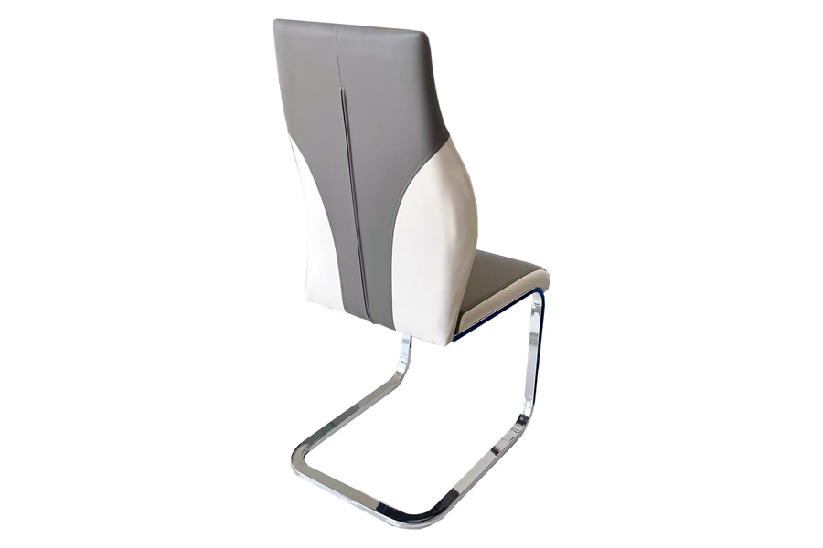 Stanza Crystal Dining Chair - Gray & White