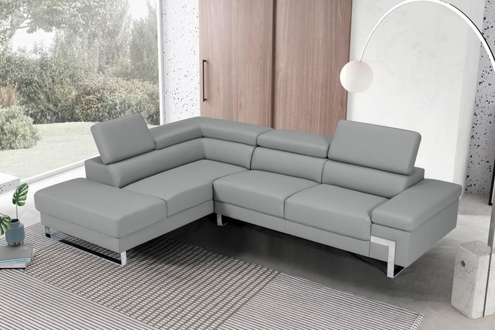 Stanza Athena Left Facing Sectional - Gray