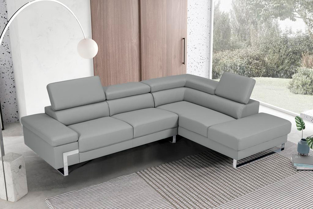 Stanza Athena Right Facing Sectional - Gray
