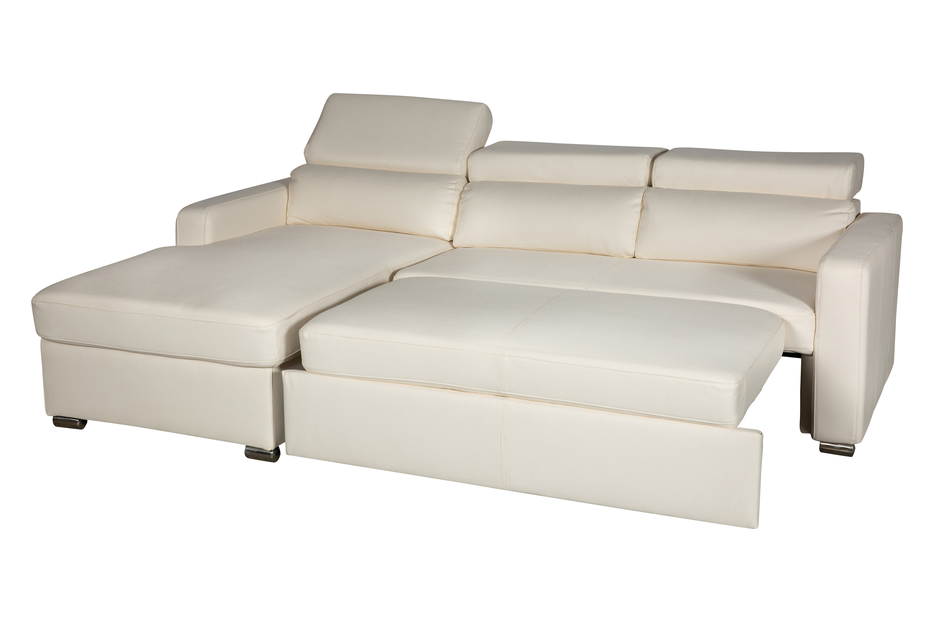 Stanza Kahlil Left Facing Sectional - White