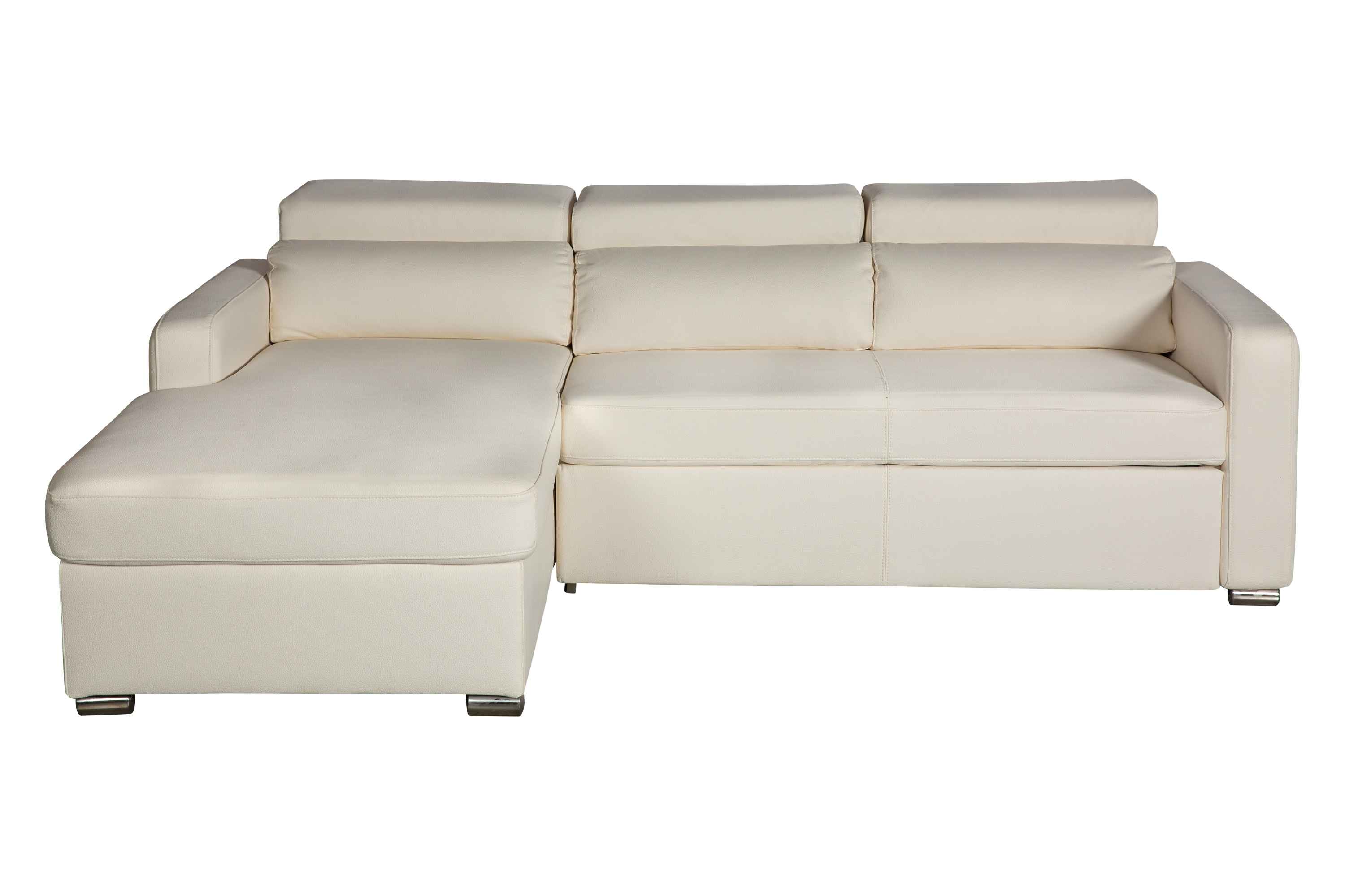 Stanza Kahlil Left Facing Sectional - White