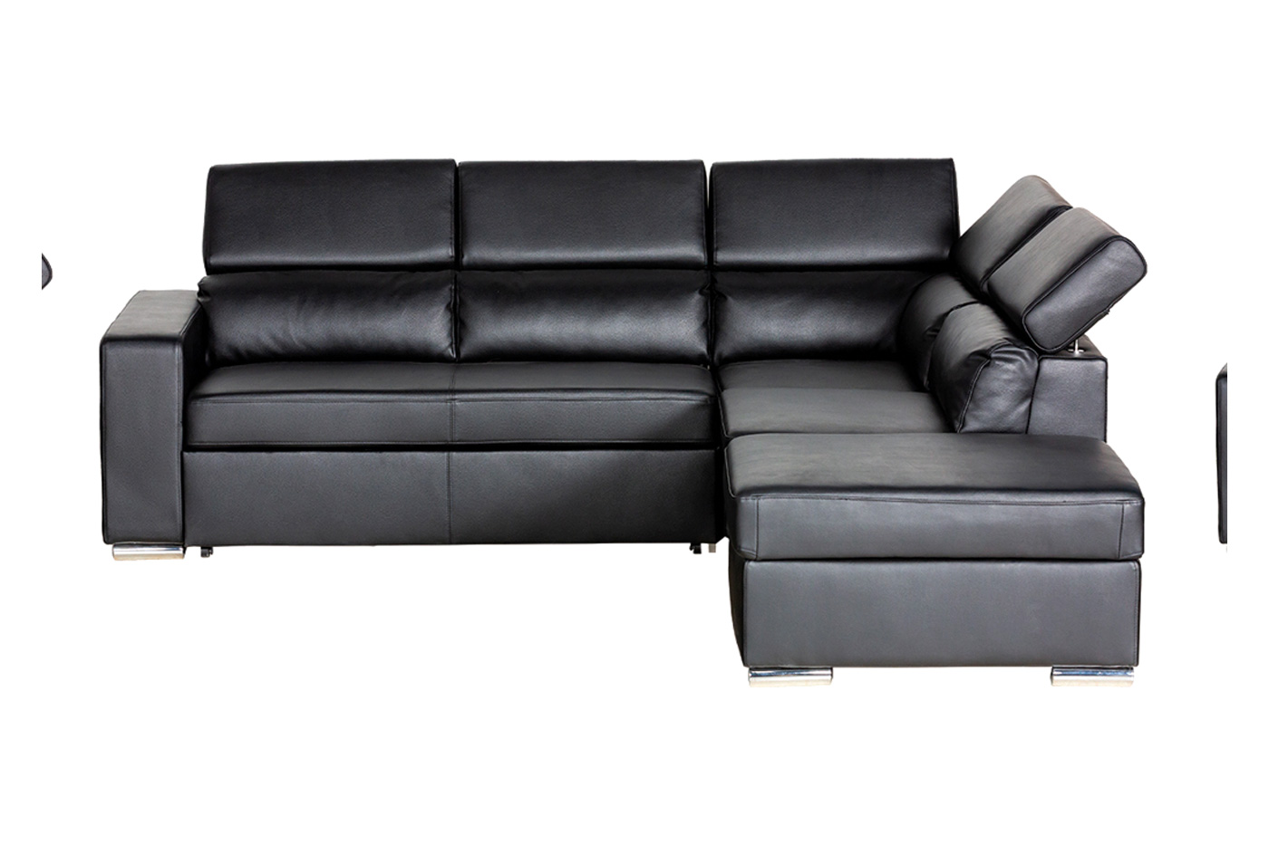 Stanza Klaus Left Facing Sectional - Black