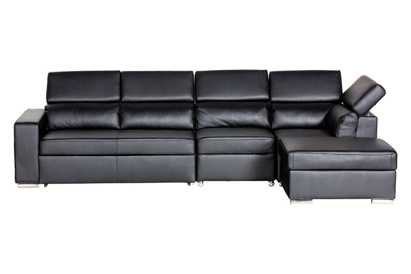 Stanza Klaus Left Facing Sectional - Black
