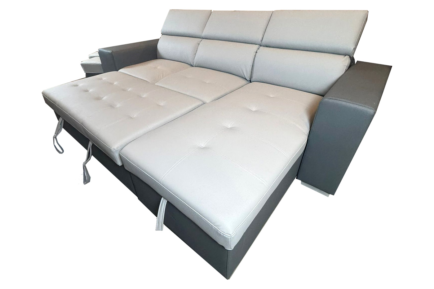 Stanza Milano Reversible Sectional - 2-Tones Gray