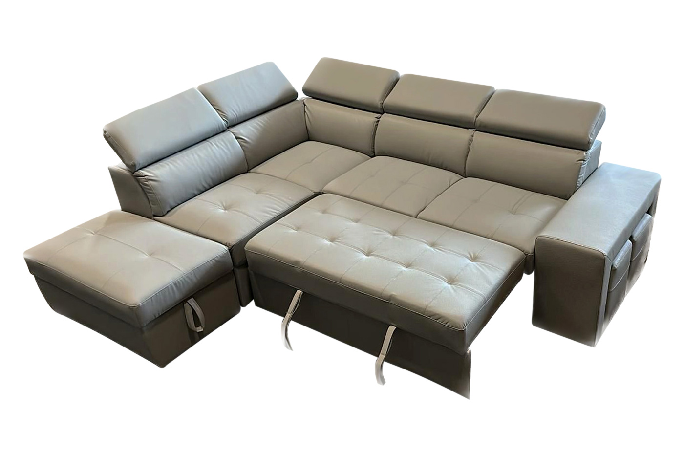 Stanza - Positano Left Facing Eco Leather Sectional