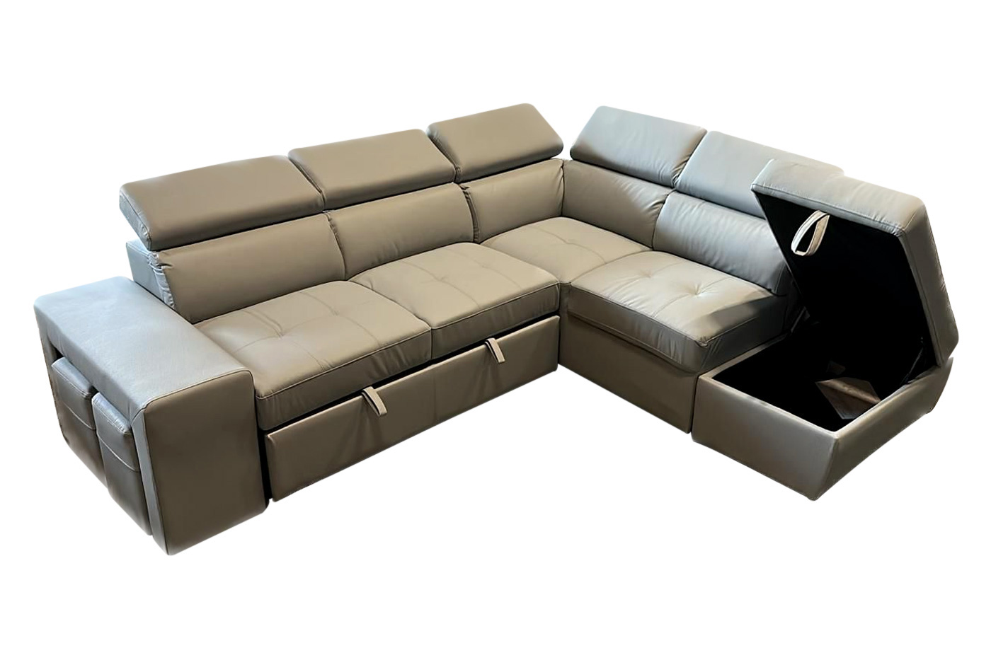 Stanza - Positano Left Facing Eco Leather Sectional