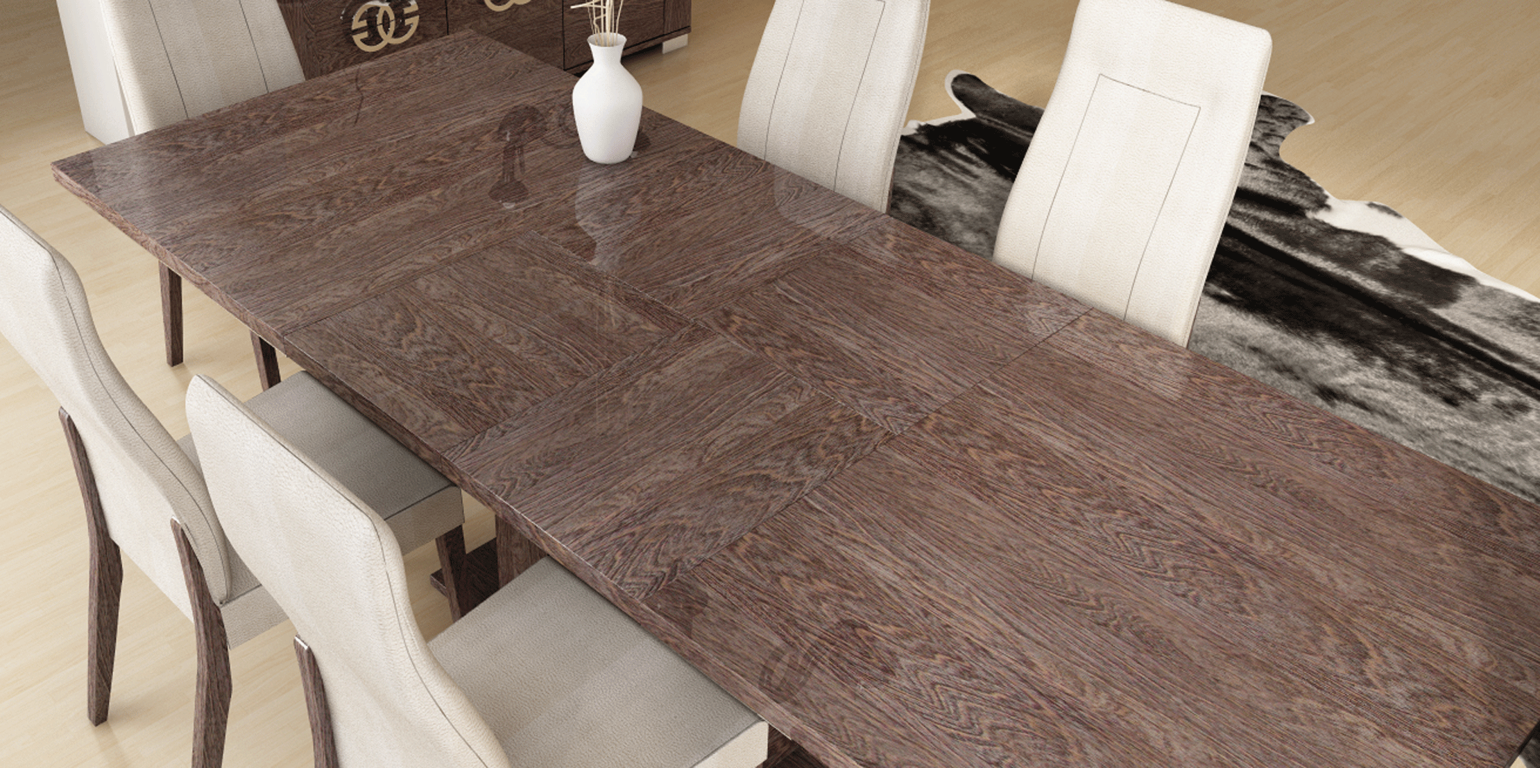 Status - Prestige Dining Table w/1 Extension 17.4"