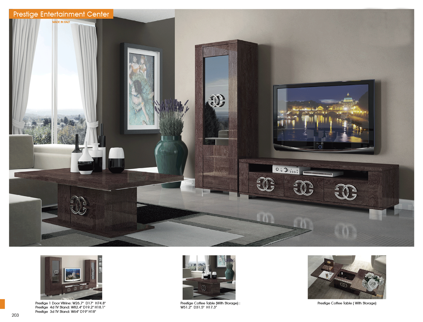 Status - Prestige 4-Door TV Stand