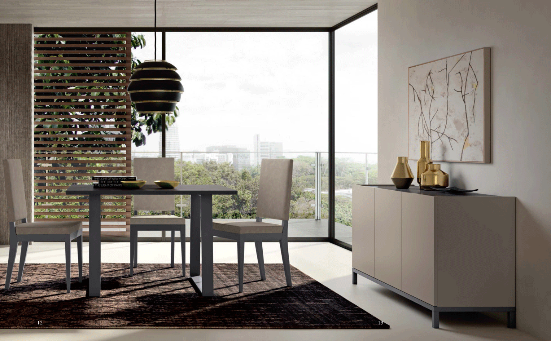 Status - Kali Dining Table Tavolo with 2 Extension and Storage