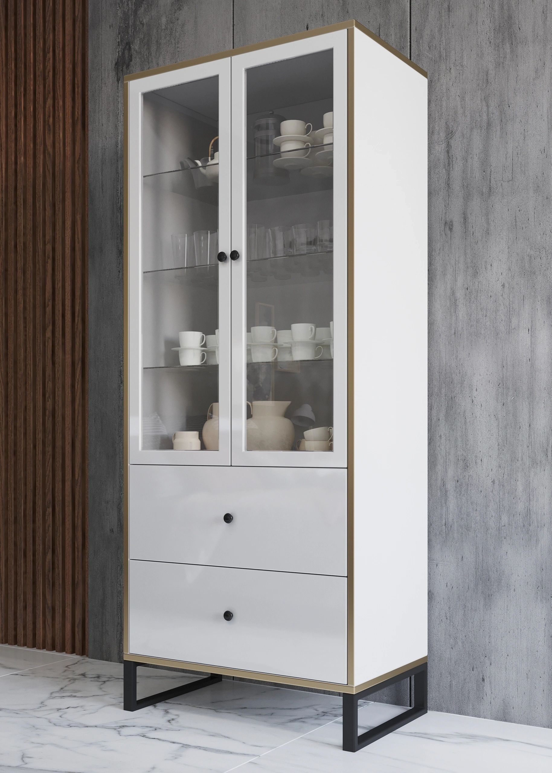 Styles - Gloss Large China Cabinet