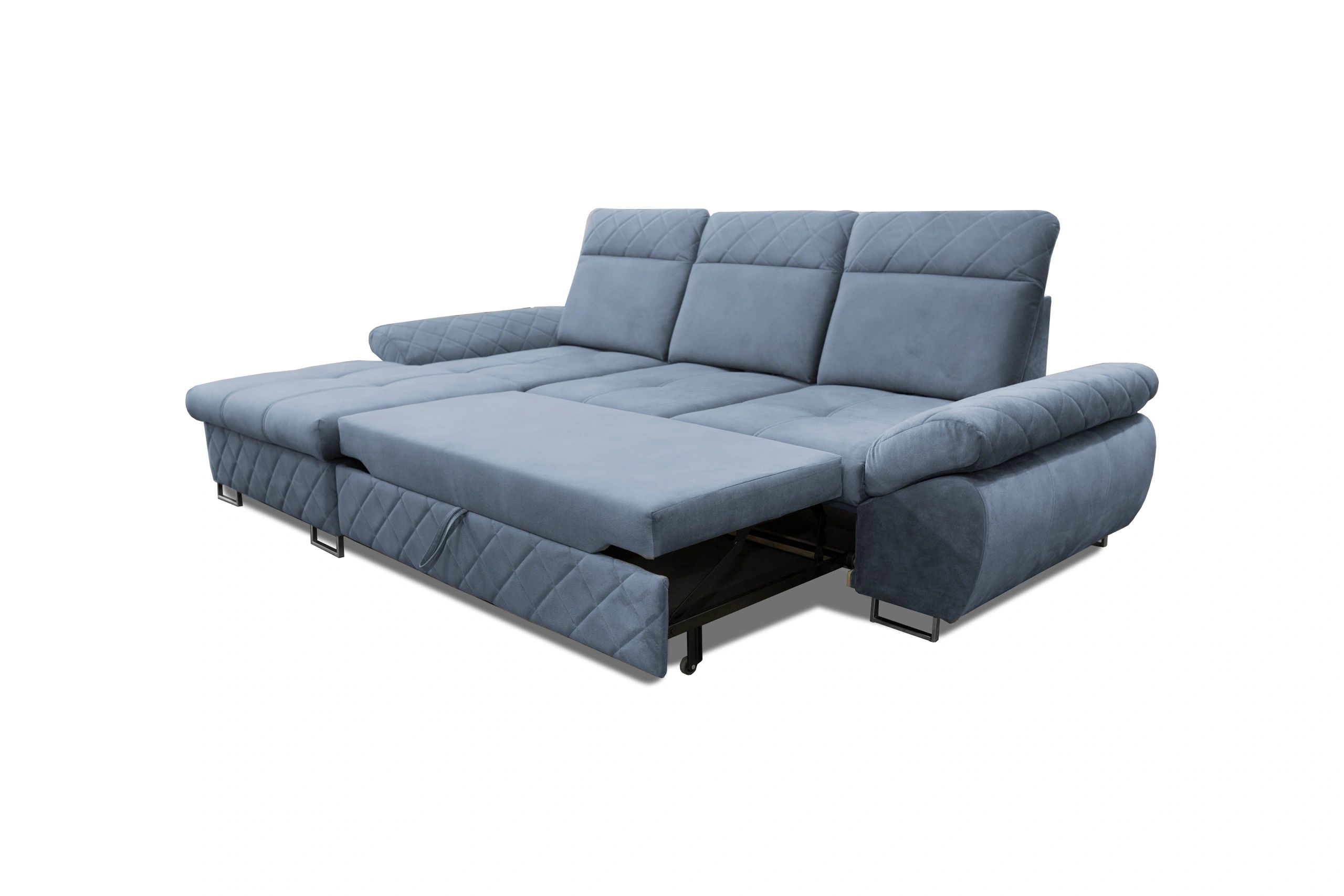 Styles Selly Mini Left-Facing Sectional - Blue, Fabric