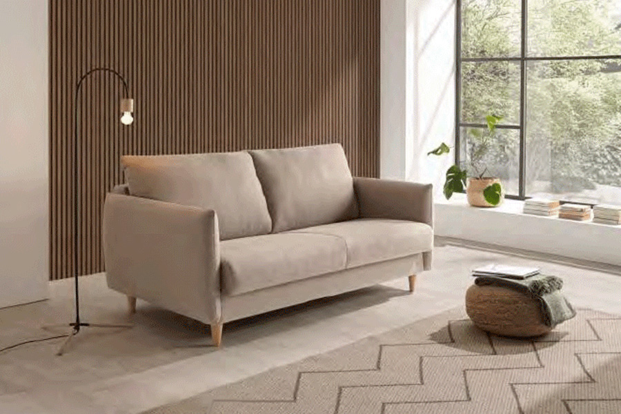 Suinta - Flora Convertible Sofa Bed in Fabric, 140x200cm