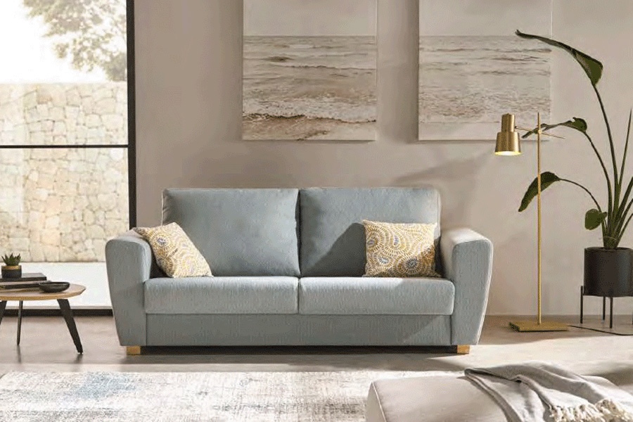 Suinta - Brina Convertible Sofa Bed in Fabric, 160x200cm