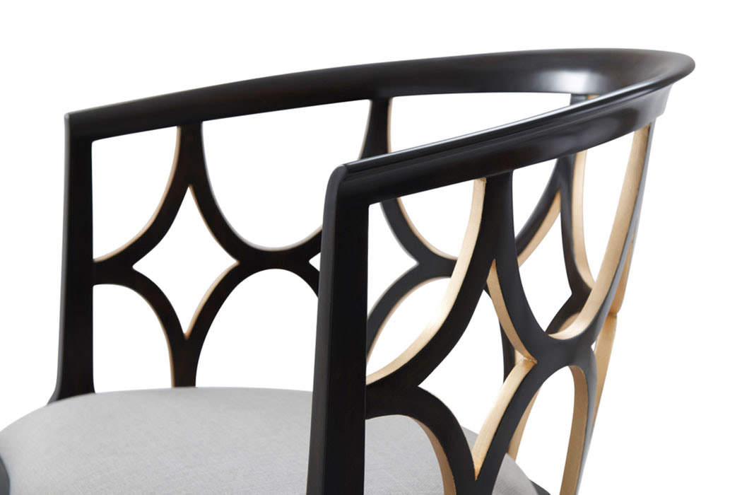Theodore Alexander - Ebonised Connaught Accent Chair