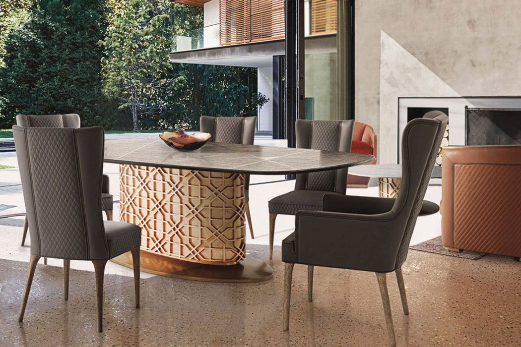 Theodore Alexander Colter Oval Dining Table