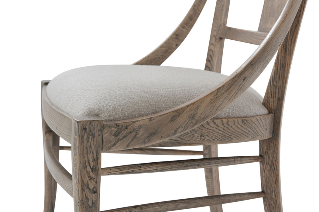 Theodore Alexander Solihull Dining Chair - Gray Echo Oak