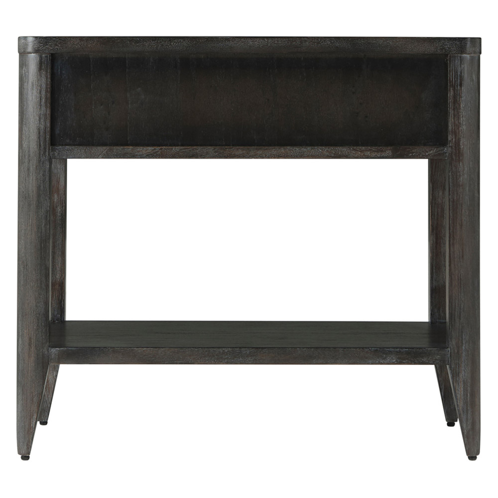 Theodore Alexander York Large Bed Side Table - Rowan/Brass