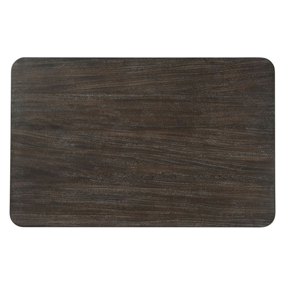 Theodore Alexander Riley Side Table - Rowan Finish/Komodo Leather
