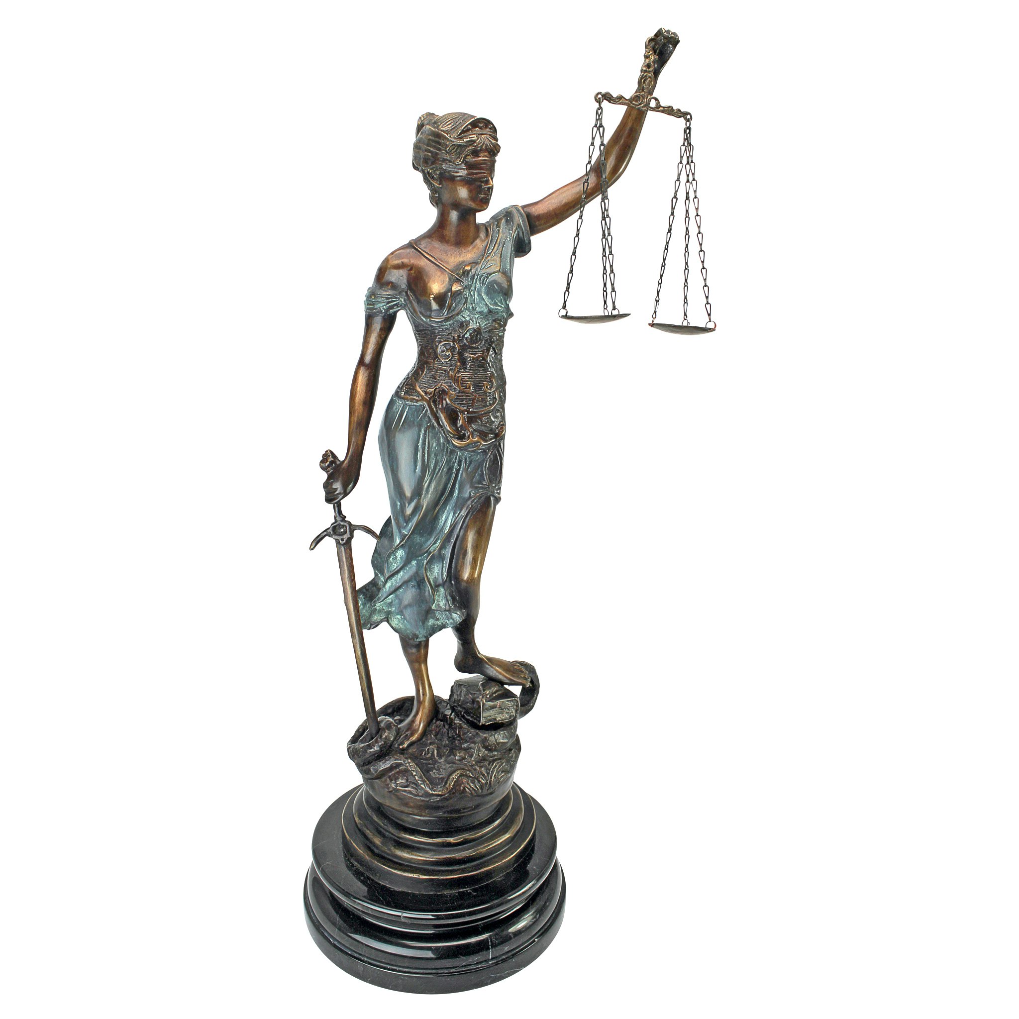 Toscano Themis Blind Justice Statue - Small