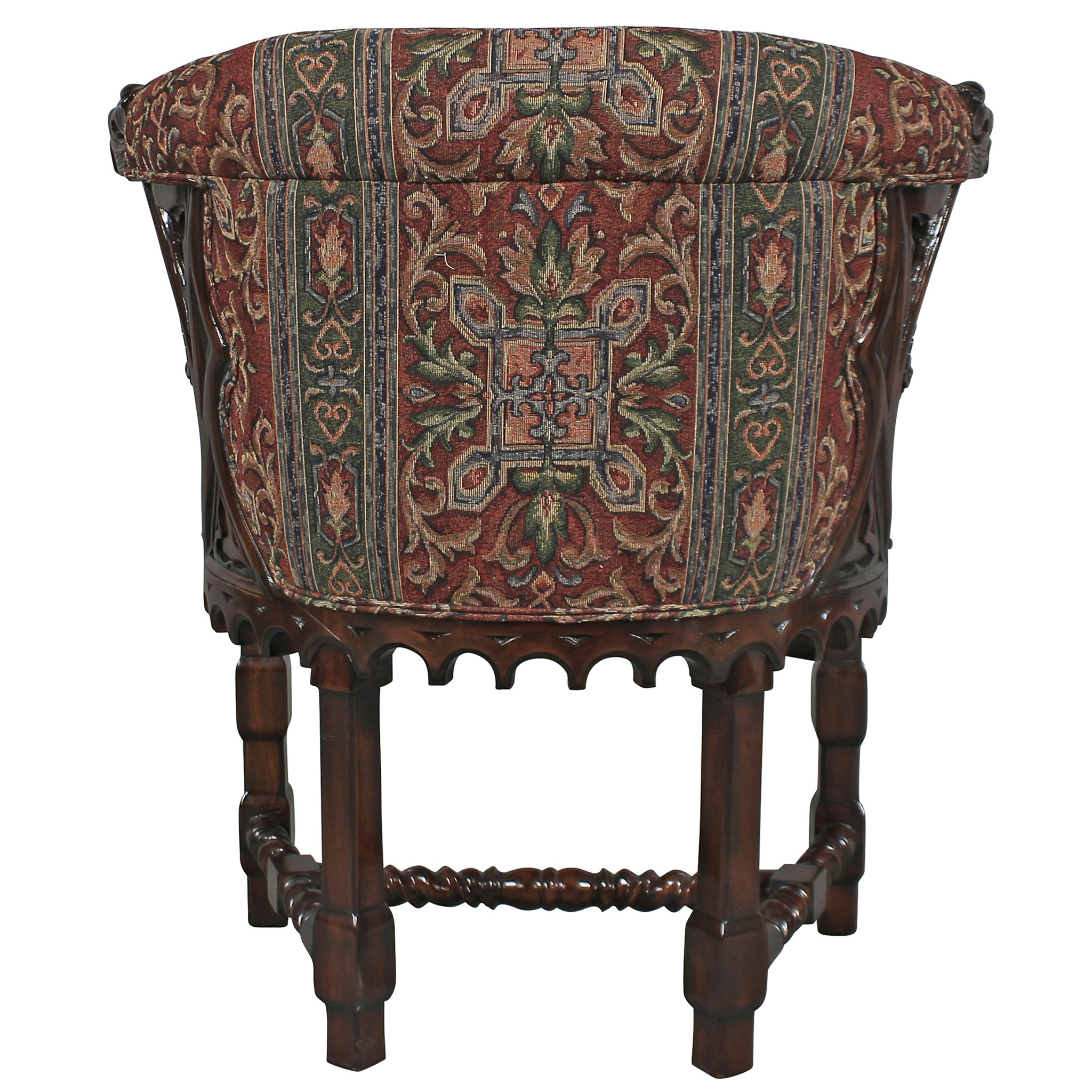 Toscano - Kingsman Manor Dragon Chair in Cherry, Mahogany