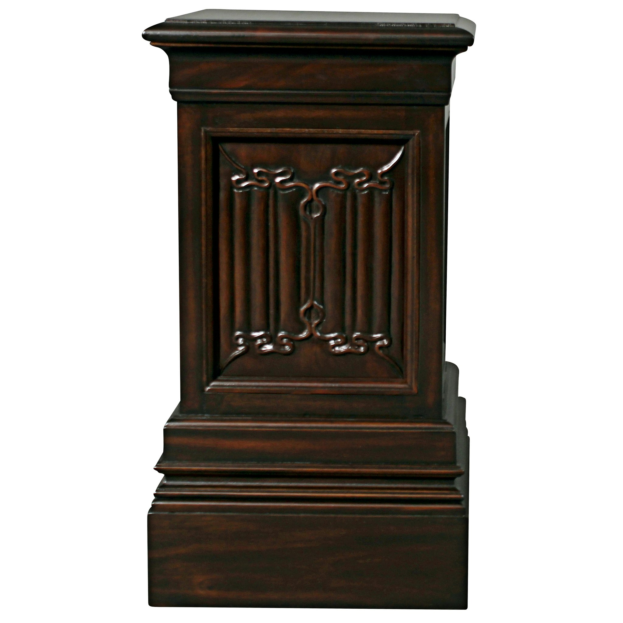 Toscano Canterbury Abbey Linen Fold Gothic Medium Display Pedestal