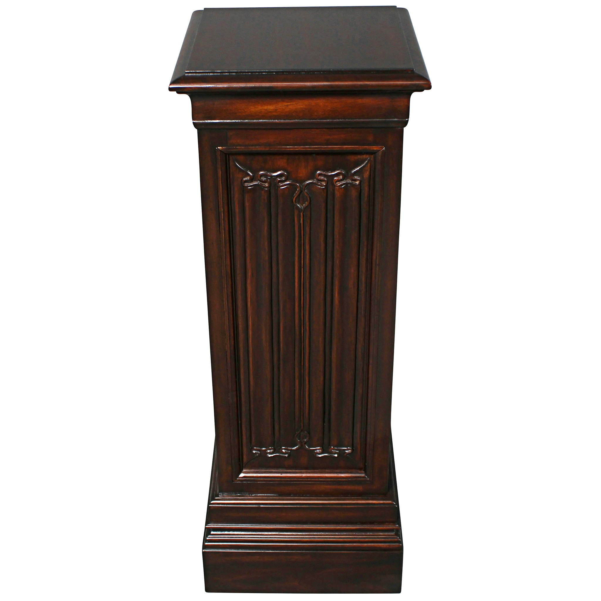 Toscano Canterbury Abbey Linen Fold Gothic Large Display Pedestal
