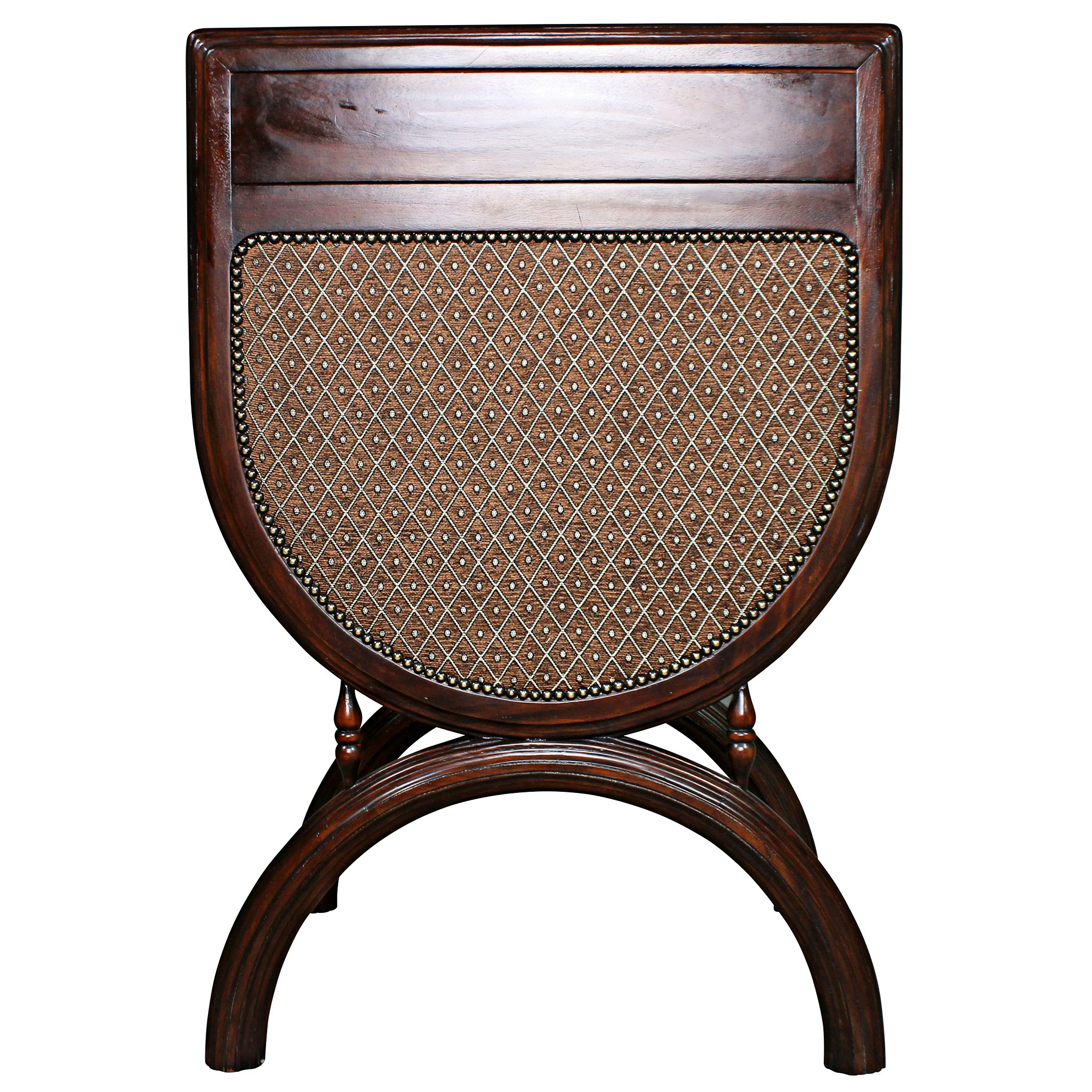 Toscano - Renaissance San Lorenzo Chair in Brown, Fabric/Mahogany