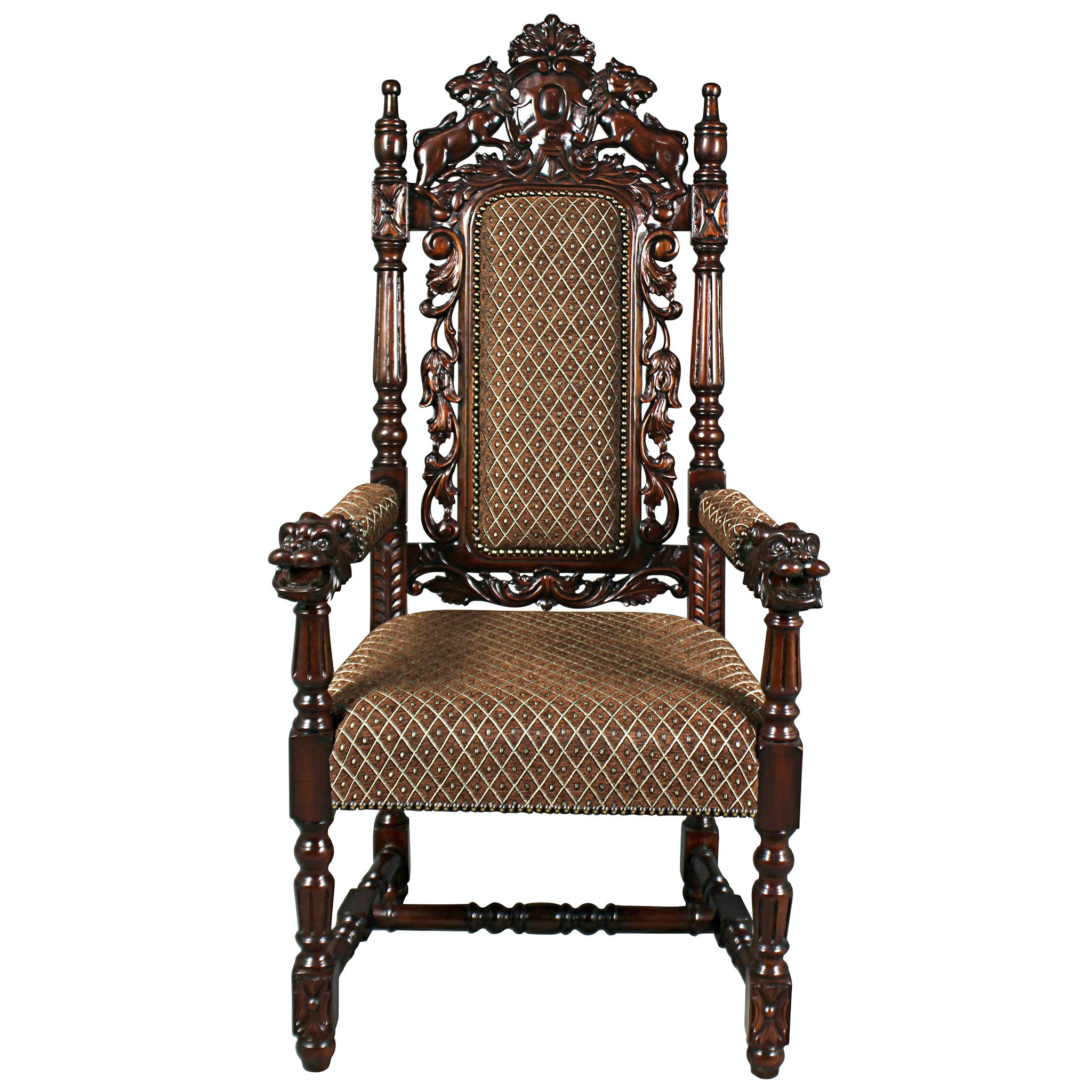 Toscano - The Grand Occasion Heraldic Armchair in Mahogany