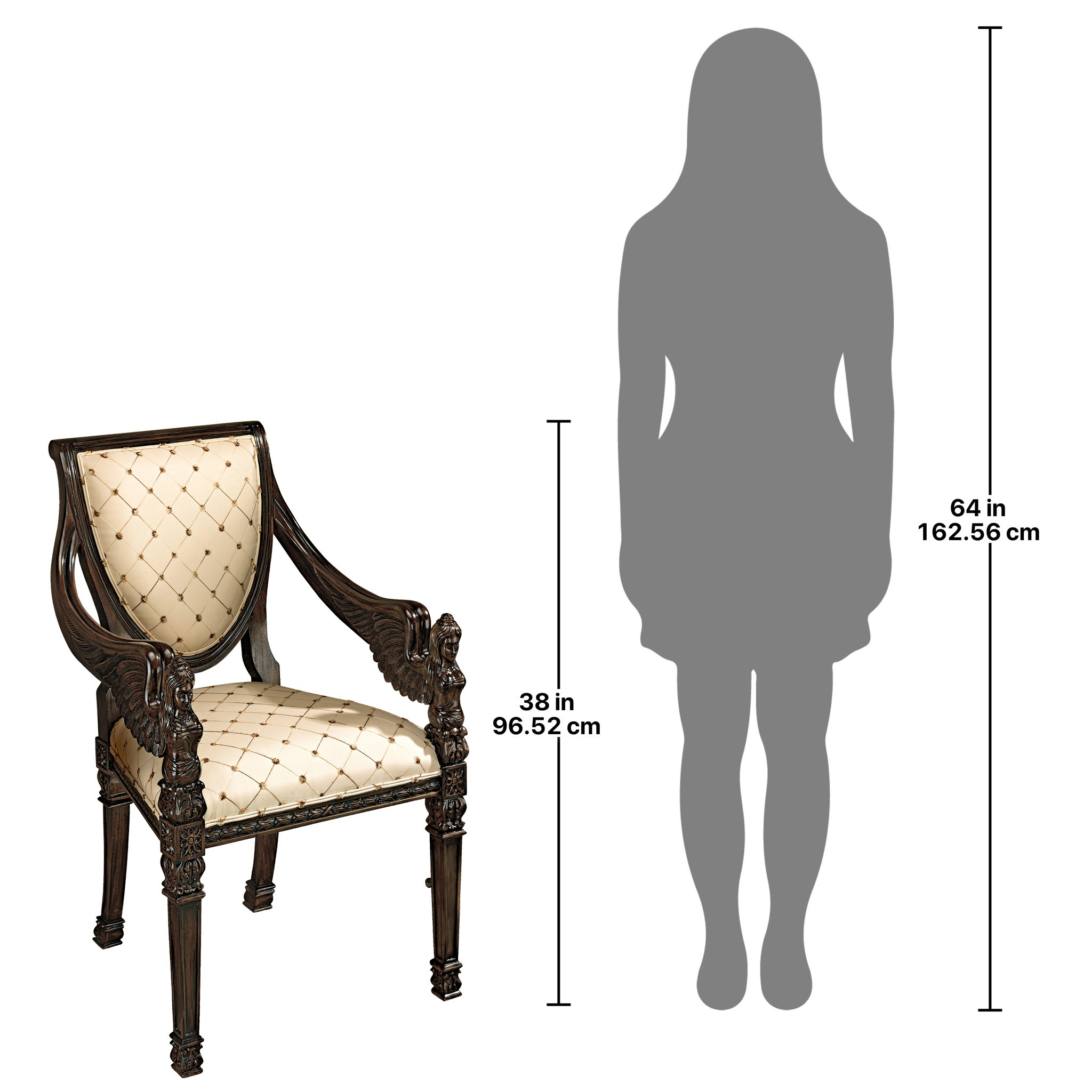 Toscano - Saint Gabriel Armchair in Mahogany