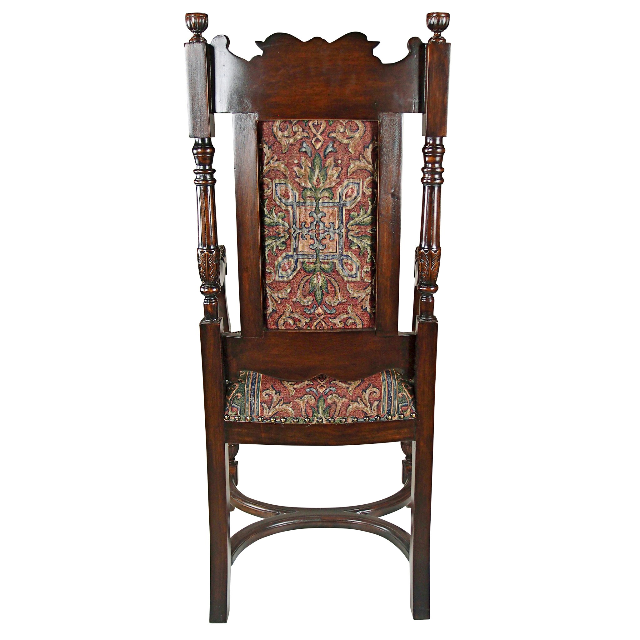 Toscano - Grand Classic Edwardian Dining Armchair in Walnut, Mahogany