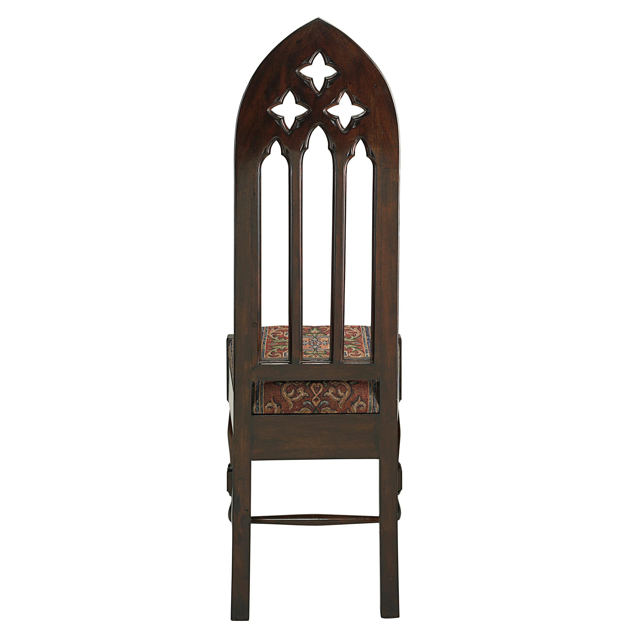 Toscano - Viollet-le-Duc Gothic Cathedral Side Chair in Mahogany
