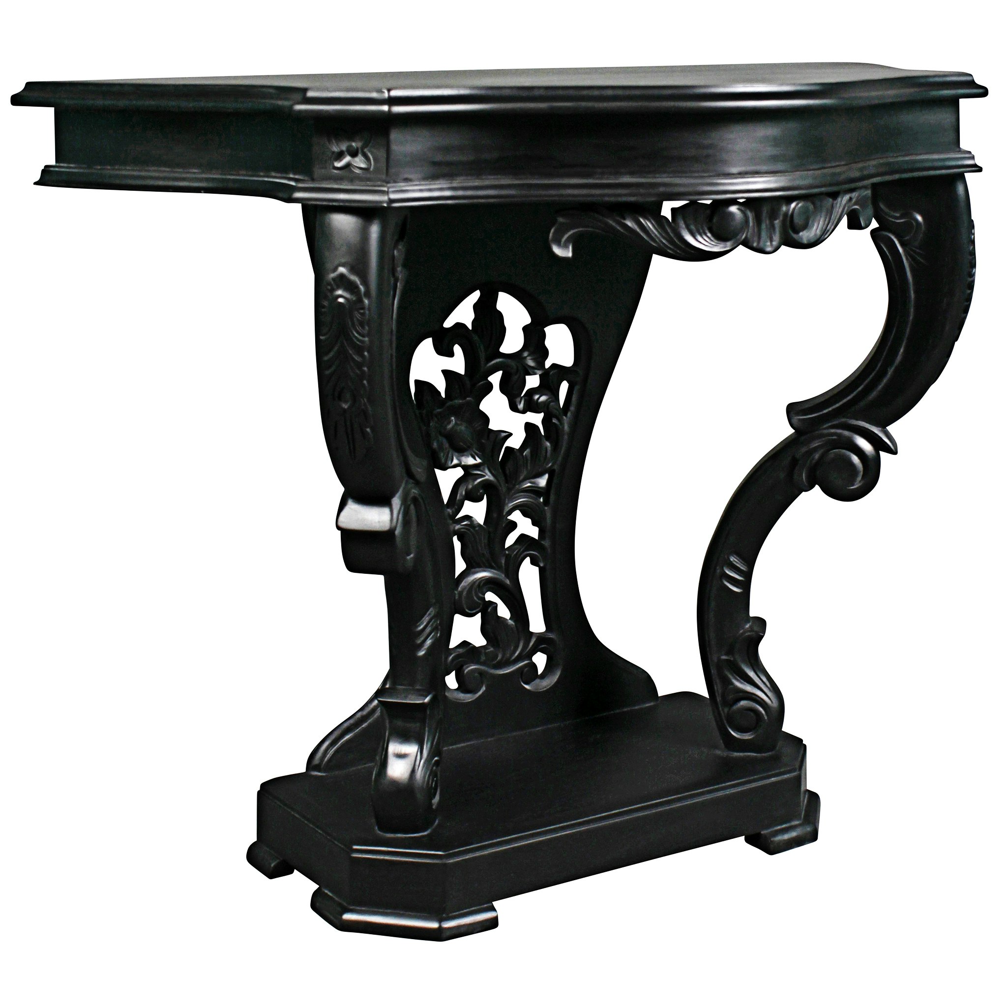 Toscano The Val de Loire Console Table - Ebony, Mahogany